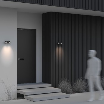 Aplică exterior exterior Wall Street negru Maytoni, IP54