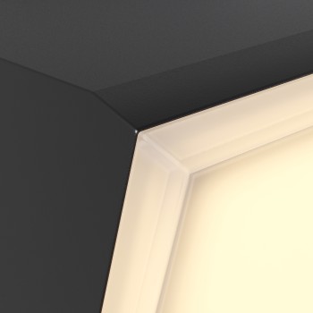 Aplică exterior LED exterior Brick grafit Maytoni, IP54, H18