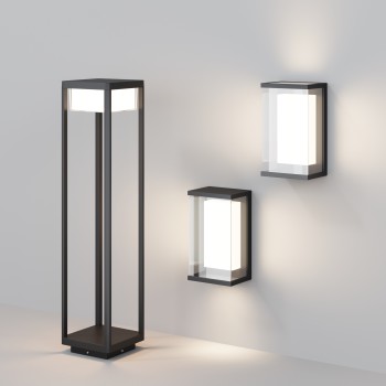 Aplică exterior LED exterior Baker Street negru Maytoni, IP65