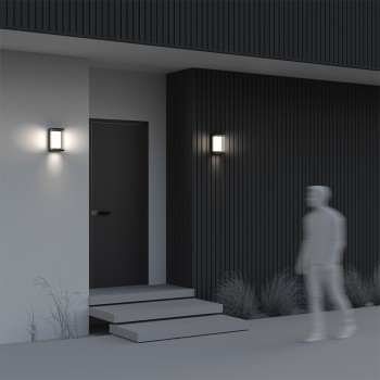 Aplică exterior LED exterior Baker Street negru Maytoni, IP65