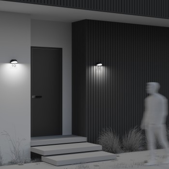 Aplică exterior LED exterior Gloss grafit Maytoni, IP65