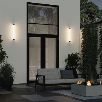 Aplică exterior LED exterior Rounge negru Maytoni, IP54, H50