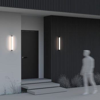 Aplică exterior LED exterior Rounge negru Maytoni, IP54, H50