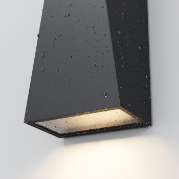 Aplică arhitecturală exterior negru Maytoni, IP54, 3200K
