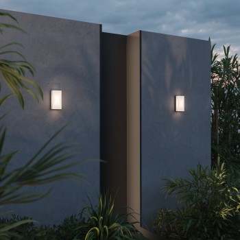 Aplică exterior LED exterior Badd grafit Maytoni, IP54, 148°