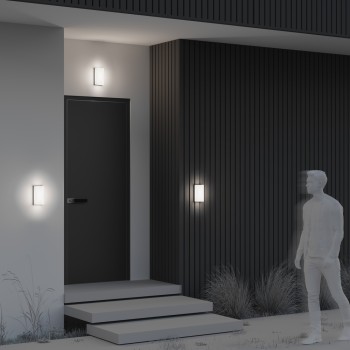 Aplică exterior LED exterior Badd grafit Maytoni, IP54, 148°