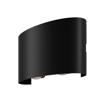 Aplică arhitecturală exterior negru Maytoni, IP54, 3000K, L4, l12