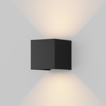Aplică arhitecturală exterior negru Maytoni, IP54, 3000K, L10