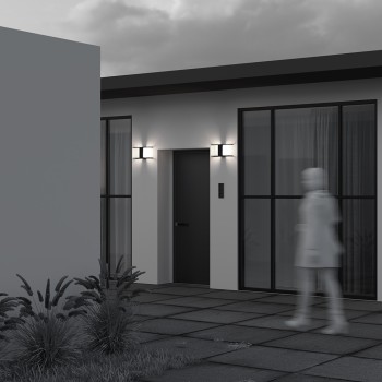 Aplică exterior exterior Floeva negru Maytoni, IP65