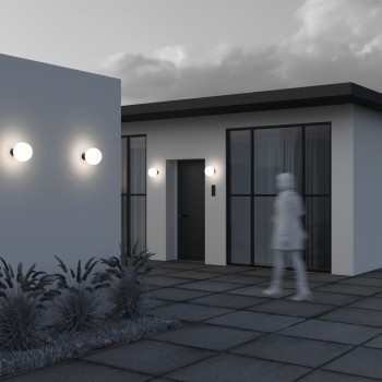 Aplică exterior exterior Bold negru Maytoni, IP54, H27