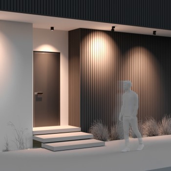 Plafonieră exterior grafit Maytoni, IP54, 3000K, D11