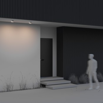 Plafonieră exterior alb Maytoni, IP65, D12