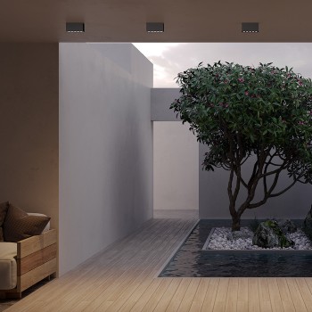 Plafonieră exterior grafit Maytoni, IP54, 3000K, L5