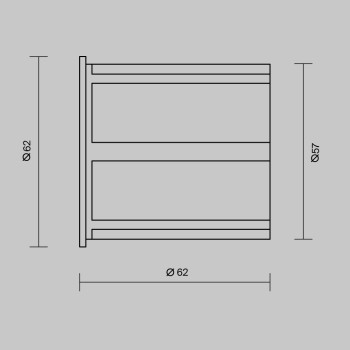 Spot exterior încastrat alb Maytoni, IP65, H6
