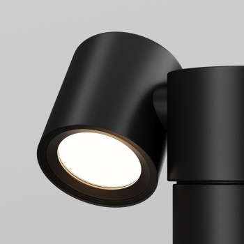 Stâlp iluminat grădină exterior Wall Street negru Maytoni, H55, IP54 (2)