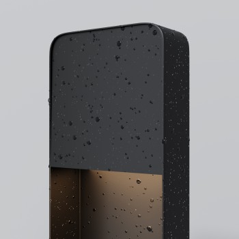 Stâlp iluminat grădină exterior Porte negru Maytoni, H68, IP54