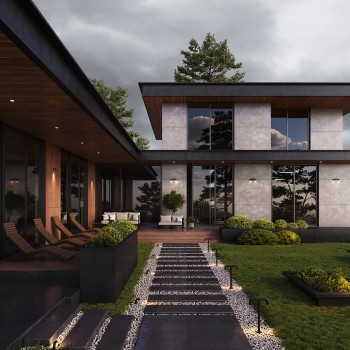 Stâlp iluminat grădină exterior Sleek grafit Maytoni, H10, IP65