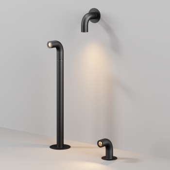 Stâlp iluminat grădină exterior Sleek grafit Maytoni, H10, IP65