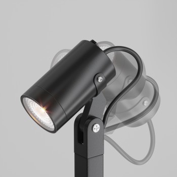 Stâlp iluminat grădină exterior Scope negru Maytoni, H60, IP65