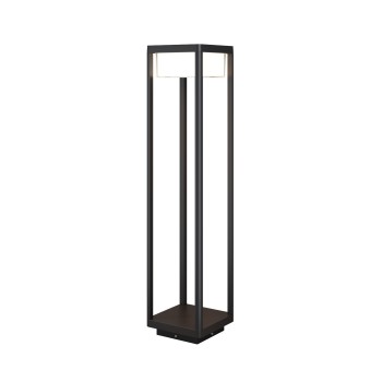 Stâlp iluminat grădină exterior Baker Street negru Maytoni, H80, IP65
