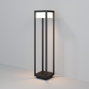 Stâlp iluminat grădină exterior Baker Street negru Maytoni, H80, IP65