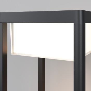 Stâlp iluminat grădină exterior Baker Street negru Maytoni, H80, IP65