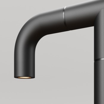 Stâlp iluminat grădină exterior Sleek grafit Maytoni, H50, IP65, 4W