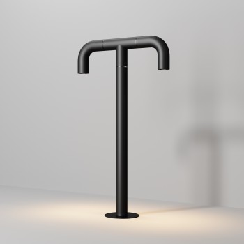 Stâlp iluminat grădină exterior Sleek grafit Maytoni, H50, IP65, 4W