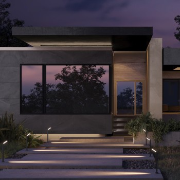 Stâlp iluminat grădină exterior Paso negru Maytoni, H80, IP54