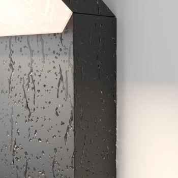 Stâlp iluminat grădină exterior Paso negru Maytoni, H80, IP54