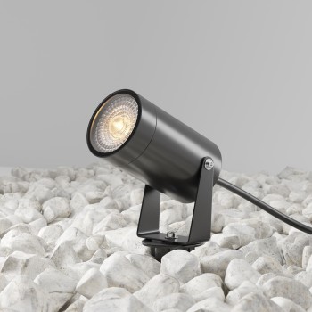Stâlp iluminat grădină exterior Scope negru Maytoni, H30, IP65