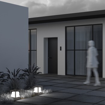 Stâlp iluminat grădină exterior Trim grafit Maytoni, H26, IP65