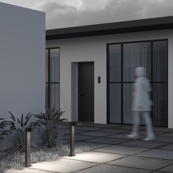 Stâlp iluminat grădină exterior Share grafit Maytoni, H65, IP54
