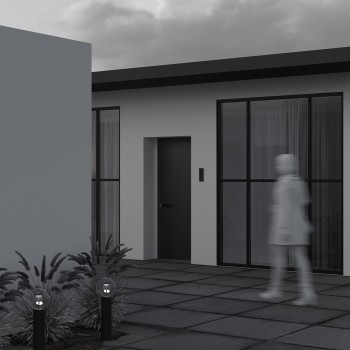 Stâlp iluminat grădină exterior Velora maro Maytoni, H60, IP65