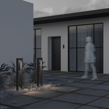 Stâlp iluminat grădină exterior Bonn grafit Maytoni, H100, IP65