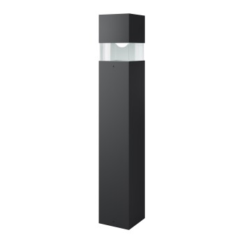 Stâlp iluminat grădină exterior Quadra negru Maytoni, H60, IP65