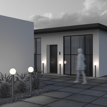 Stâlp iluminat grădină exterior Bold gri Maytoni, H80, IP54