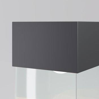 Stâlp iluminat grădină exterior Quadra negru Maytoni, H60, IP65