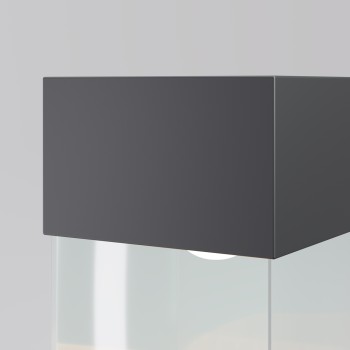 Stâlp iluminat grădină exterior Quadra negru Maytoni, H60, IP65