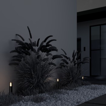 Stâlp iluminat grădină exterior Glide grafit Maytoni, H37, IP54