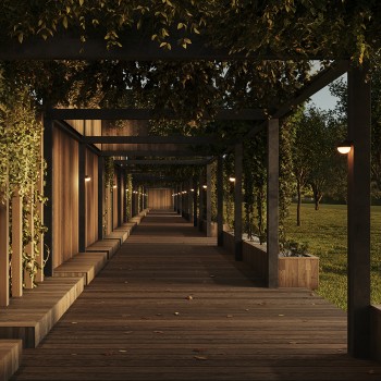 Stâlp iluminat grădină exterior Lactea negru Maytoni, H12, IP54