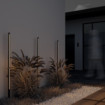 Stâlp iluminat grădină exterior Pole grafit Maytoni, H120, IP65