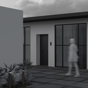 Stâlp iluminat grădină exterior Quadra tree Maytoni, H60, IP65