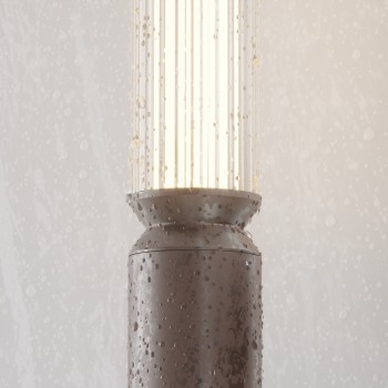 Stâlp iluminat grădină exterior Lit maro Maytoni, H199, IP65