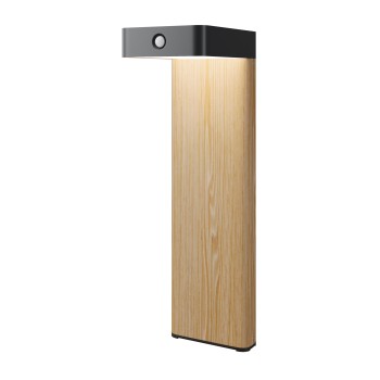 Stâlp iluminat grădină exterior Nordis negru Maytoni, H35, IP65