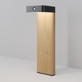 Stâlp iluminat grădină exterior Nordis negru Maytoni, H35, IP65