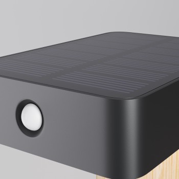 Stâlp iluminat grădină exterior Nordis negru Maytoni, H35, IP65