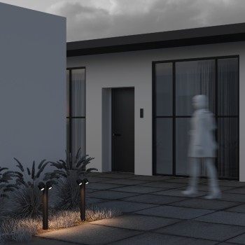Stâlp iluminat grădină exterior Wall Street negru Maytoni, H55, IP54