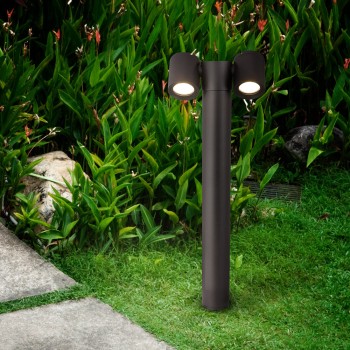 Stâlp iluminat grădină exterior Wall Street negru Maytoni, H55, IP54