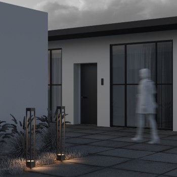 Stâlp iluminat grădină exterior Elbe grafit Maytoni, H100, IP65